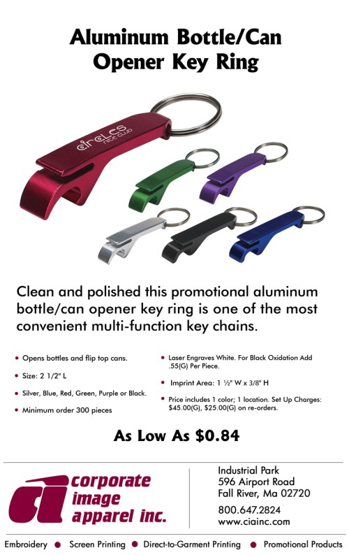 Weekly Spotlight: Aluminum Bottle/Can Opener Key Ring