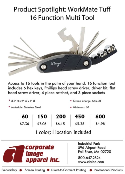 Product Spotlight: 16 Function Multi Tool!