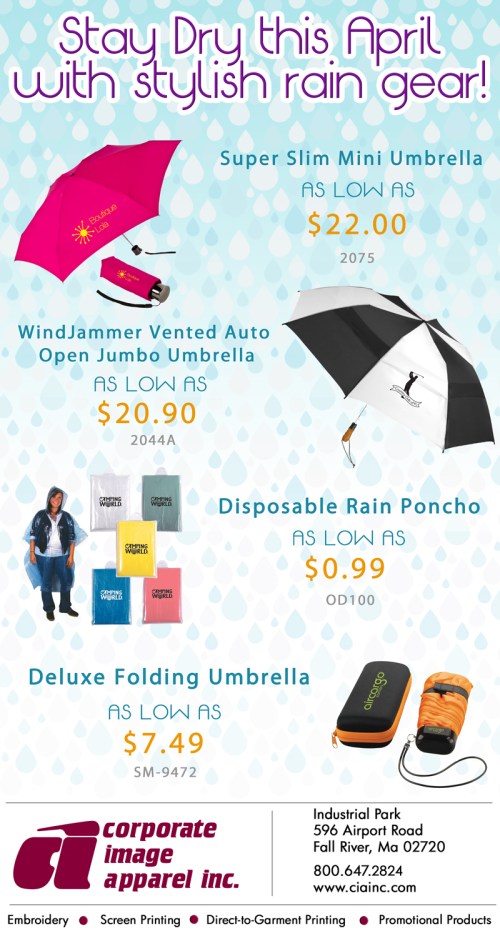 Stay Dry this April with Stylish Rain Gear.